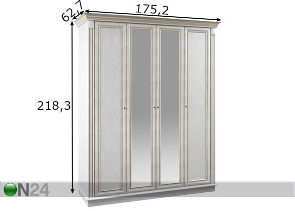 Vaatekaappi Versailles mitat