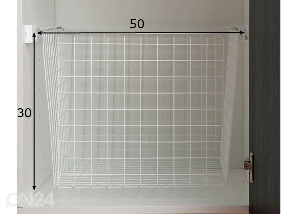 Vaatekori EAZY-kaappiin h30 x 50 cm mitat