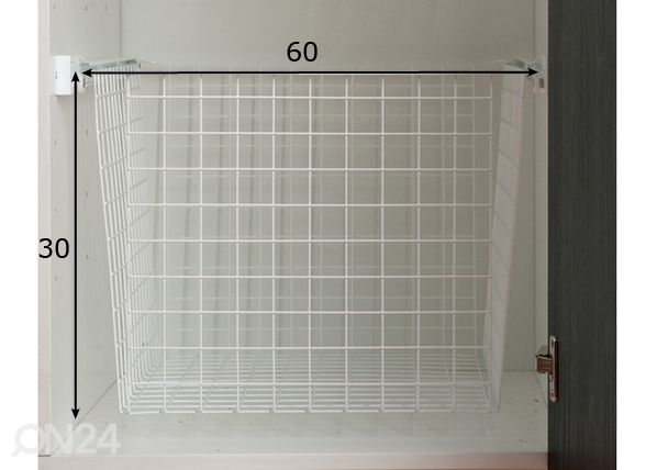 Vaatekori EAZY-kaappiin h30 x 60 cm mitat