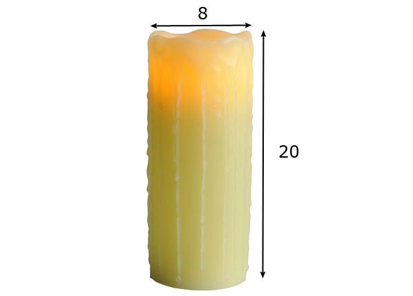 Vahakynttilä LED 20 cm mitat