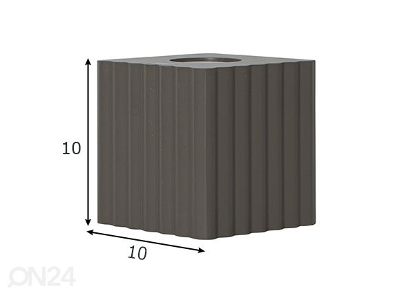 Valaisimen jalka Box mitat