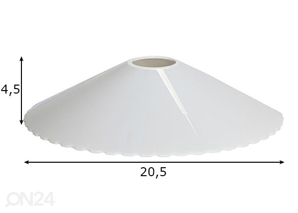 Valoketjun varjostin 5 kpl mitat