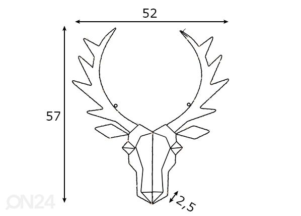 Valokoriste Cupid mitat