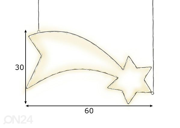 Valokoriste Lumiwall mitat