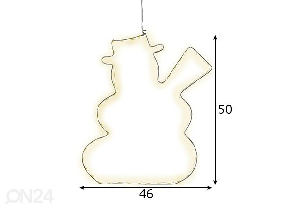 Valokoriste Lumiwall mitat