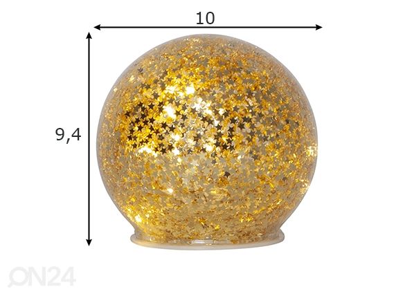 Valokoriste Star Fall mitat