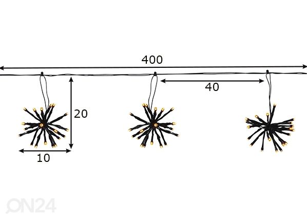 Valonauha Flower, 400 cm mitat