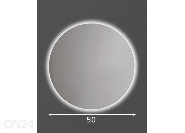 Valopeili O LED Ø 50 cm mitat