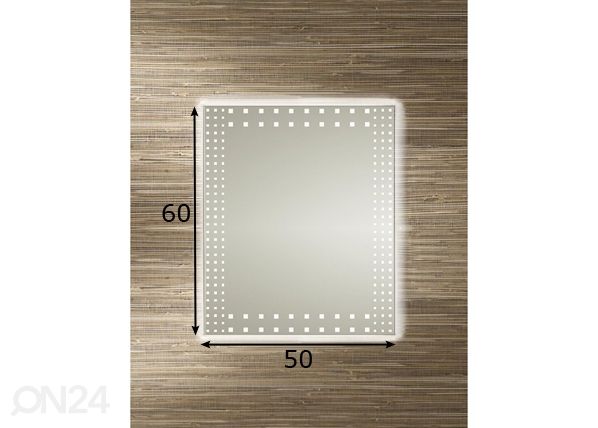 Valopeili Rock LED 50x60 cm mitat