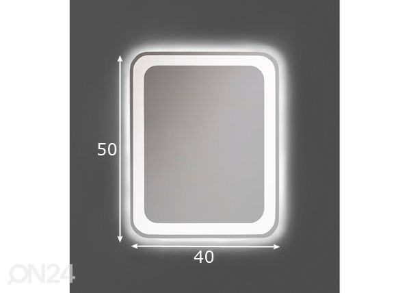 Valopeili Romeo LED 40x50 cm mitat