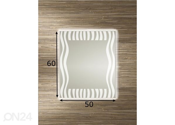 Valopeili Zebra LED 50x60 cm mitat