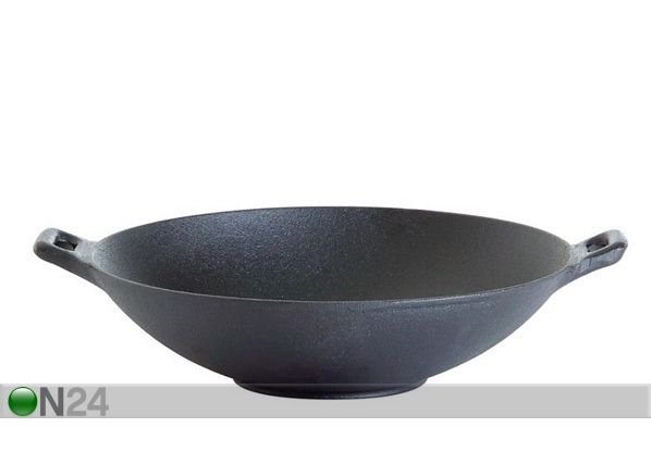 Valurautainen wokkipannu, emaloitu pinta Ø 30 cm