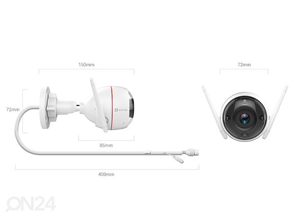 Valvontakamera Ezviz C3W PRO mitat