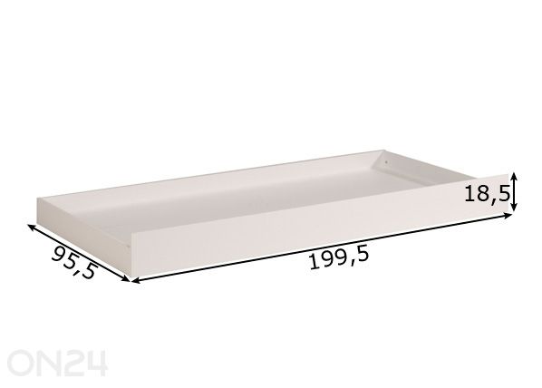 Varasänky/vuodevaatelaatikko BIBOP mitat