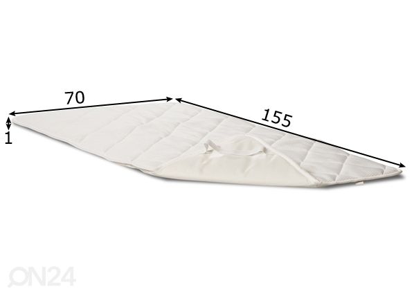 Vedenpitävä patjansuojus 70x155x1 cm mitat