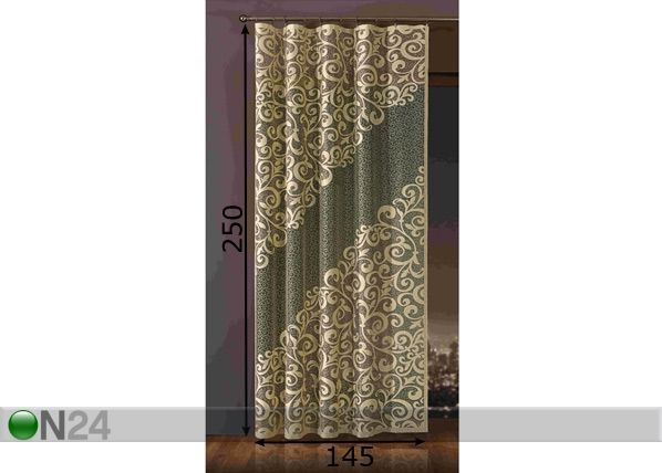 Verho ESY KREEM 145x250 cm mitat