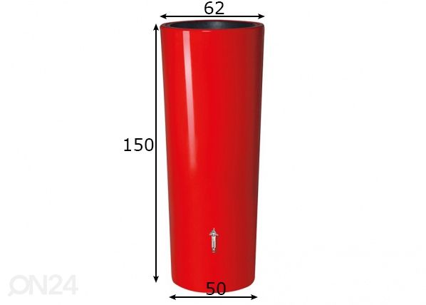 Vesisäiliö Color Tomato mitat