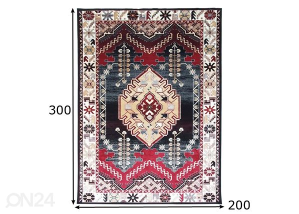 Village’s matto Antika 200x300 cm mitat