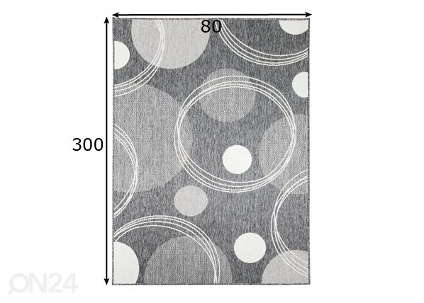 Village’s matto Bubble 80x300 cm mitat
