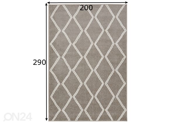 Village’s matto Lana 200x290 cm mitat