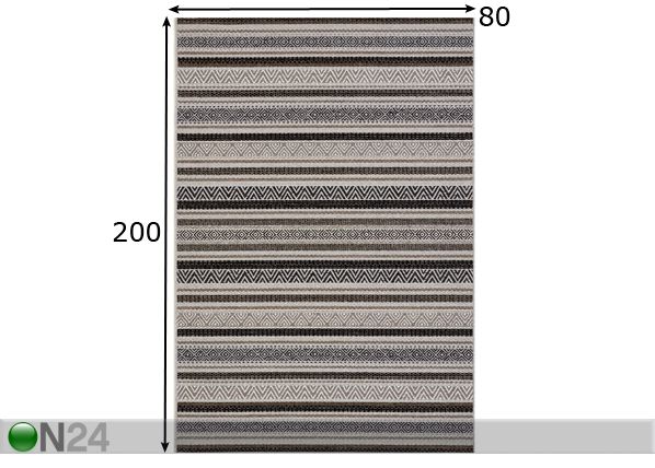 Village’s matto Rustic 80x200 cm mitat