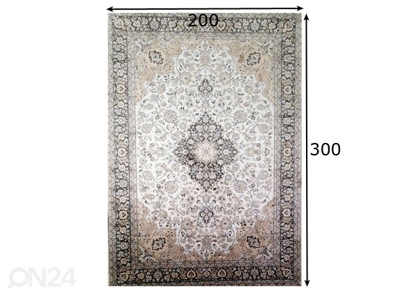 Village’s viskoosimatto Camila 200x300 cm mitat