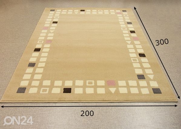 Villamatto 200x300 cm mitat