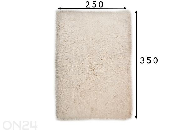 Villamatto Flokos 250x350 cm mitat