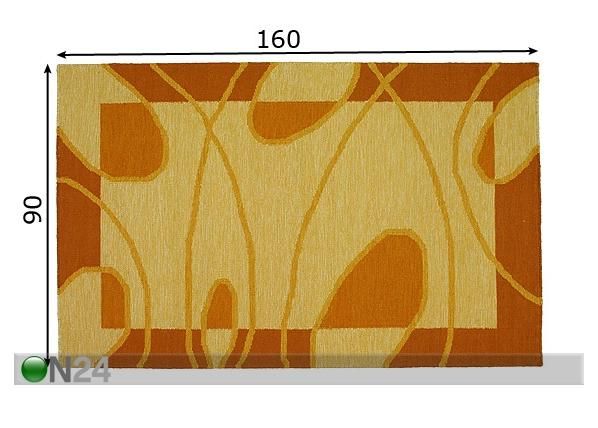 Villamatto Kaunas 90x160 cm mitat