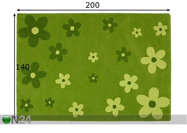 Villamatto LIGO 140x200 cm mitat