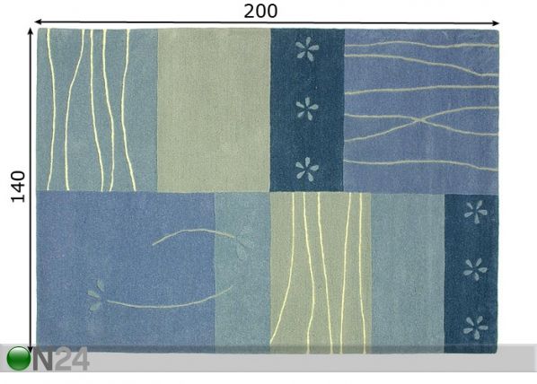 Villamatto NIDA 140x200 cm mitat