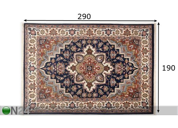 Villamatto Royal Heriz 190x290 cm mitat