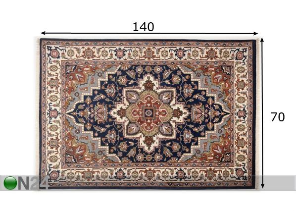 Villamatto Royal Heriz 70x140 cm mitat