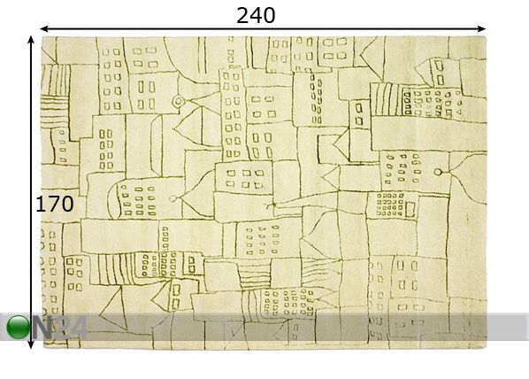 Villamatto TALLINNA 170x240 cm mitat