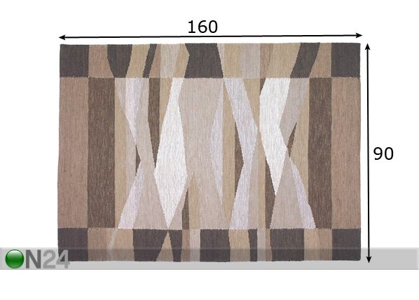 Villamatto TARTU 90x160 cm mitat