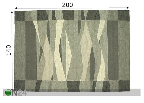 Villamatto TARVAS 140x200 cm mitat