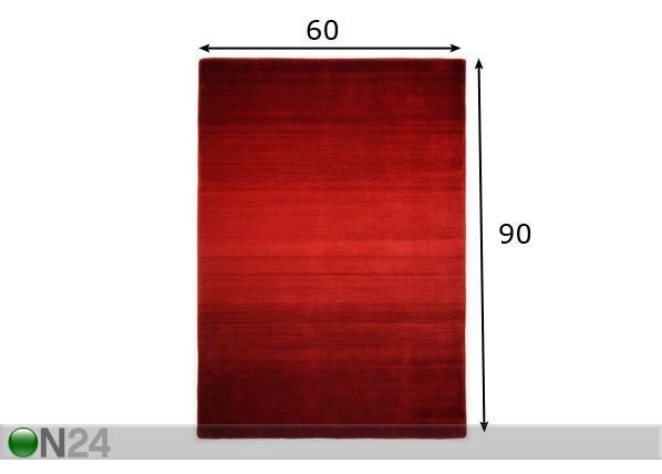 Villamatto Wool Comfort 60x90 cm mitat