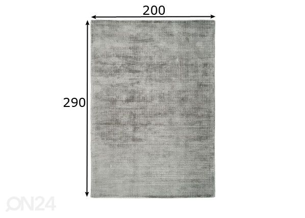 Viskoosimatto 200x290 cm mitat