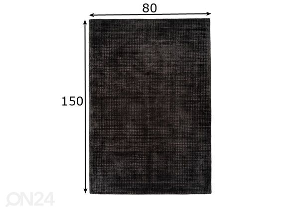 Viskoosimatto 80x150 cm mitat