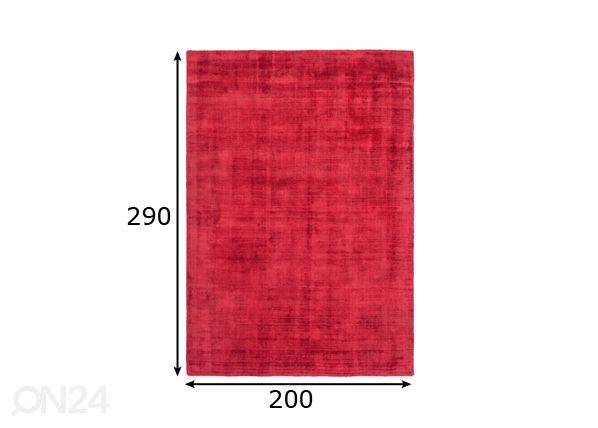 Viskoosimatto PREMIUM 200x290 cm mitat