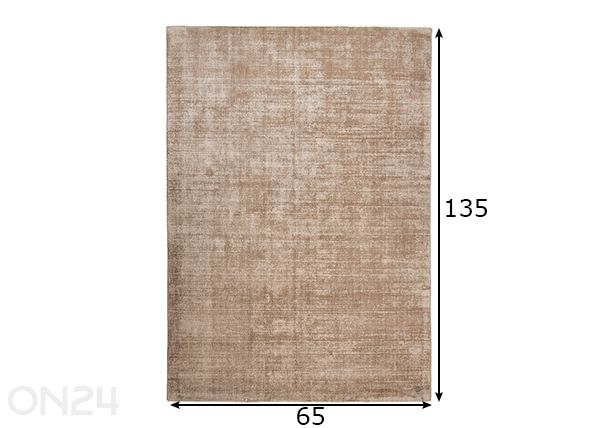 Viskoosimatto SHINE 65x135 cm mitat