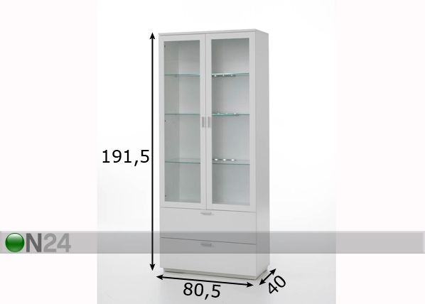 Vitriinikaappi mitat
