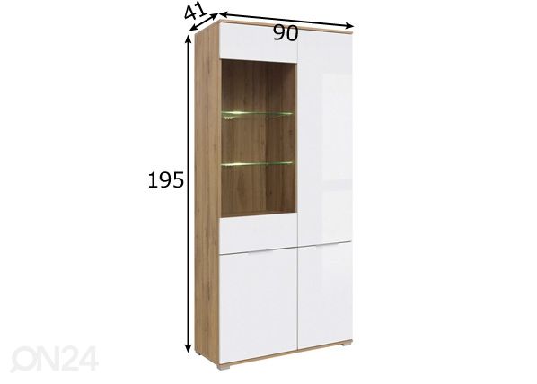 Vitriinikaappi mitat