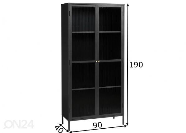 Vitriinikaappi mitat
