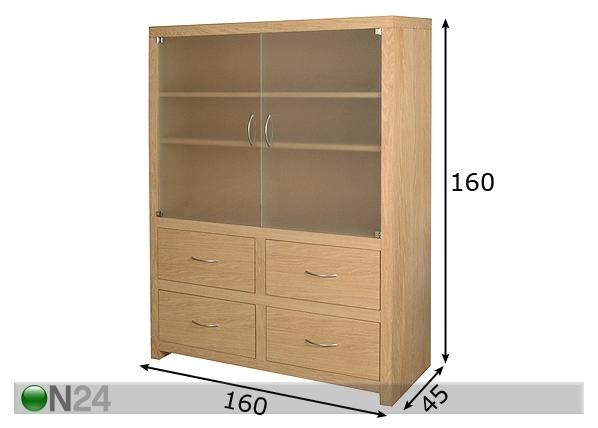 Vitriinikaappi mitat