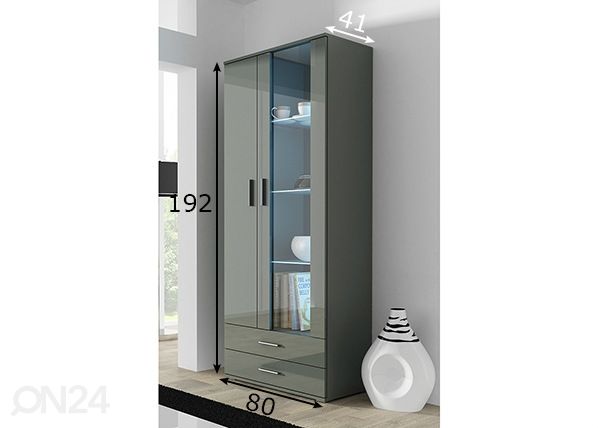 Vitriinikaappi 80 cm mitat