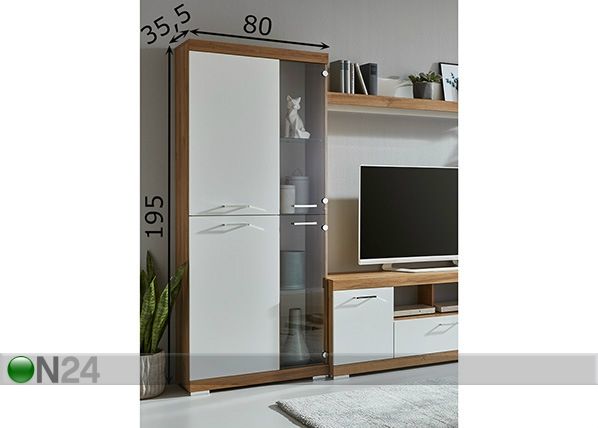 Vitriinikaappi BRISTOL 12 mitat