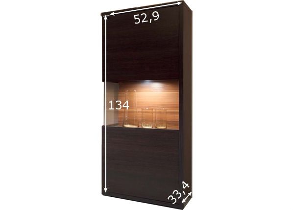 Vitriinikaappi ENEGO mitat