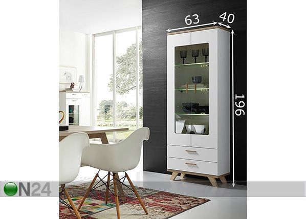 Vitriinikaappi OSLO mitat
