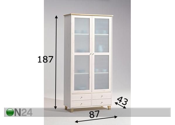 Vitriinikaappi SCALA mitat